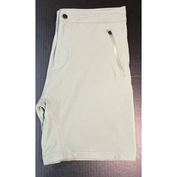 Mack Weldon Men’s Teal Gym Shorts with zippered‎ pockets Size Large 38x8 - Picture 6 of 7